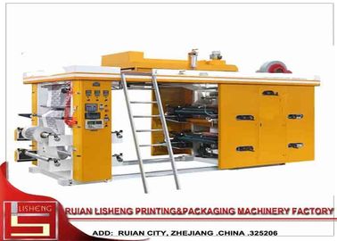 China Impresora de Flexo del color de la velocidad 4 con el cargador auto/la unidad auto del material del descargador proveedor